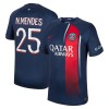 Maglia ufficiale Paris Saint Germain 2023-24 N.Mendes 25 Casa per Uomo